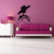 Figures wall decals - Woman with big hat - ambiance-sticker.com