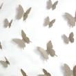 Wall decals  -12 butterflies 3D wall decals - ambiance-sticker.com
