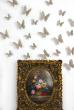 Pack of 12x 3D butterflies wall decals light brown - ambiance-sticker.com