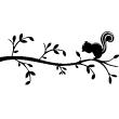 Flowers wall decals - Squirrel on a branch - ambiance-sticker.com