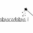 Wall decals with quotes - Wall decal Abracadabra - ambiance-sticker.com