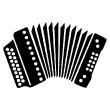 Wall decals music - Wall decal Accordion - ambiance-sticker.com