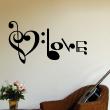 Wall decals music - Wall decal Music love - ambiance-sticker.com