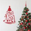 Wall decals for Christmas - Wall decal Christmas tree in French - ambiance-sticker.com