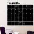 Monthly Calendar Chalkboard - ambiance-sticker.com
