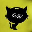 Wall decals Chalckboards & Whiteboards - Wall decal cat - ambiance-sticker.com