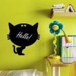 Wall decals Chalckboards & Whiteboards - Wall decal cat - ambiance-sticker.com