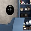 Wall decals Chalckboards & Whiteboards - Wall decal face - ambiance-sticker.com