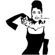Audrey Hepburn portrait 2 - ambiance-sticker.com