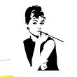Movie Wall decals - Wall decal Audrey Hepburn - ambiance-sticker.com