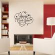 Wall decals for Christmas - Wall decal Happy New Year - ambiance-sticker.com