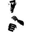 Bruce Lee inverted portrait - ambiance-sticker.com