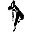 Bruce Lee karate jump pose - ambiance-sticker.com