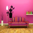 Bedroom wall decals - Mannequin bust and flower - ambiance-sticker.com