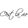 Wall decals with quotes - Wall decal C ést la vie - ambiance-sticker.com