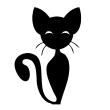 Wall decal Standing Cat - ambiance-sticker.com