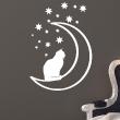 Animals wall decals - Wall decal cat and stars - ambiance-sticker.com
