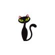 Animals wall decals - black cat with green eyes Wall decal - ambiance-sticker.com