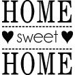 Wall decals with quotes - Wall decal Home Sweet Home - ambiance-sticker.com