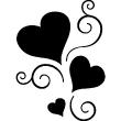 Love hearts decals - ambiance-sticker.com