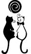 Cats couple - ambiance-sticker.com