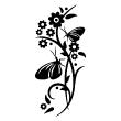 Flowers wall decals - Wall decal Couple of butterfly - ambiance-sticker.com