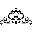 Wall decals design - Wall decal Baroque crown - ambiance-sticker.com