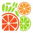 Refrigerator wall decals - Wall decal Citrus fruits - ambiance-sticker.com