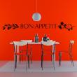 Wall decals for the kitchen - Wall decal Bon Appétit - ambiance-sticker.com