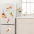 Wall decals for the kitchen - Wall decal ice cream cones - ambiance-sticker.com