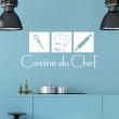 Wall decals for the kitchen - Wall decal Cuisine du Chef - ambiance-sticker.com