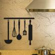 Wall decals for the kitchen - Wall decal utensils - ambiance-sticker.com