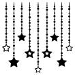 Wall decals Swarovski Elements - Wall decal Star decoration - ambiance-sticker.com