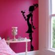 Figures wall decals - Wall decal Maiden and cocktail - ambiance-sticker.com