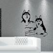 Two husky dogs - ambiance-sticker.com