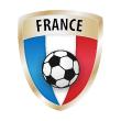 Car Stickers and Decals - Sticker Flag with football, France - ambiance-sticker.com
