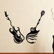 Wall decals music - Wall decal Duet of guitars - ambiance-sticker.com