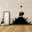 Wall decals design - Wall decal kids on a weapon hill - ambiance-sticker.com
