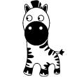Zebra wall decal - ambiance-sticker.com