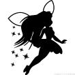 Fairy and stars - ambiance-sticker.com
