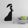 Figures wall decals - Wall decal Woman with umbrella - ambiance-sticker.com