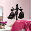 Figures wall decals - Wall decal Woman choosing dresses - ambiance-sticker.com