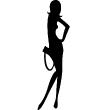 Figures wall decals - Woman holding a bag - ambiance-sticker.com