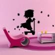 Figures wall decals - Wall decal Girl and scooter - ambiance-sticker.com