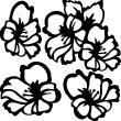 Flowers wall decals - Wall decal flowers 4 - ambiance-sticker.com