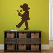 Figures wall decals - Wall decal boy with a pot - ambiance-sticker.com