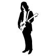 Wall decals music - Wall decal Guitarist - ambiance-sticker.com