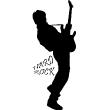 Wall decals music - Wall decal Hard-rock guitarist - ambiance-sticker.com