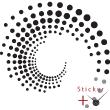 Clock Wall decals - Wall decal spiral - ambiance-sticker.com