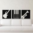Wall decals music - Wall decal Musical instrument - ambiance-sticker.com